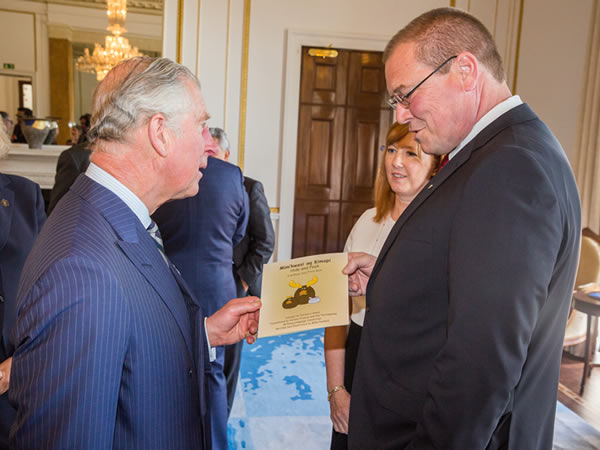 Mike Parkhill with Prince Charles
